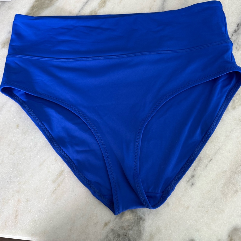 Maven thread Blue High-Waisted Bikini Bottom